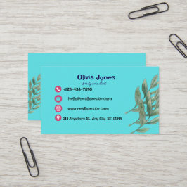 Tarjeta de visita elegante y profesional