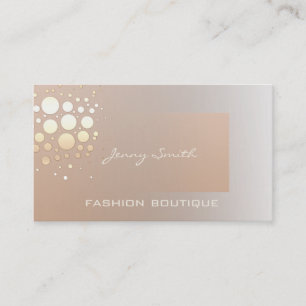 Tarjeta De Visita Elegante y profesional confeti de oro/bronce
