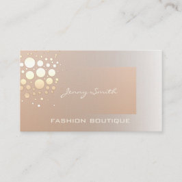 Tarjeta De Visita Elegante y profesional confeti de oro/bronce