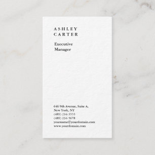 Tarjeta De Visita Elegante y profesional de primera calidad mínimo
