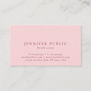 Tarjeta De Visita Elegante y profesional línea de lujo premium