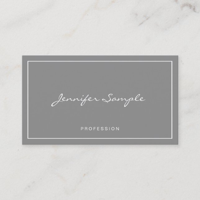 Tarjeta De Visita Elegante y profesional lujo de estilo moderno (Anverso)