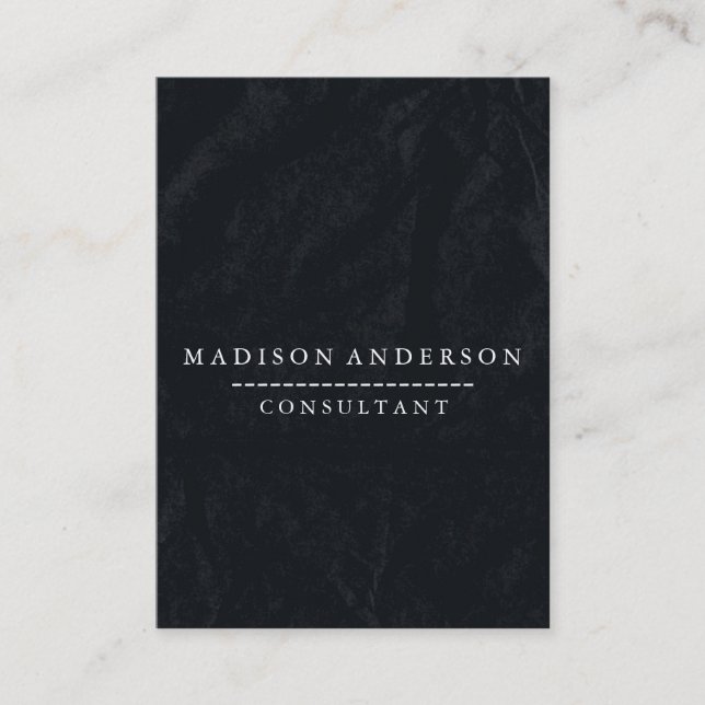 Tarjeta De Visita Elegante y profesional tablero de estilo moderno n (Anverso)