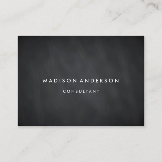 Tarjeta De Visita Elegante y profesional tablero de estilo moderno n (Anverso)