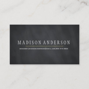 Tarjeta De Visita Elegante y profesional tablero de estilo moderno n