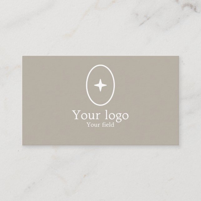 Tarjeta de visita elegante y sencilla (Anverso)