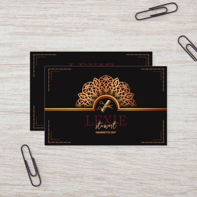 Tarjeta De Visita Elegante y sofisticado programa de fidelidad para  (Anverso/Reverso In Situ)