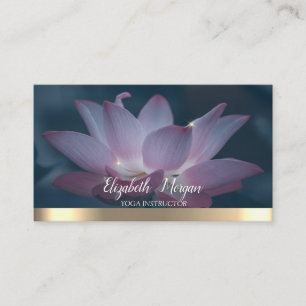 Tarjeta De Visita Elegante Yoga Estilo Loto 