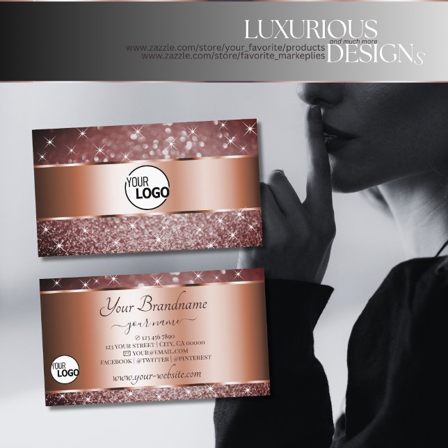 Tarjeta De Visita Elegantes estrellas Purpurinas de Borgoña añaden l (Subido por el creador)