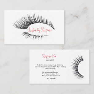 Tarjeta De Visita Elegantes Extensiones Eyelash/Tarjetas de Negocio 