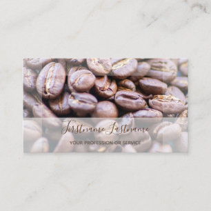 Tarjeta De Visita Elegantes granos de café Barista y compañeros de c