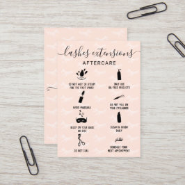 Tarjeta De Visita Elegantes latigazos después de cuidado vertical ro