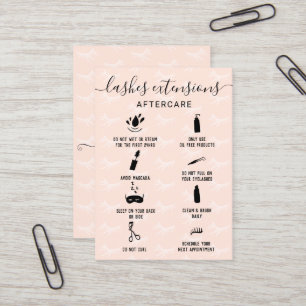 Tarjeta De Visita Elegantes latigazos después de cuidado vertical ro