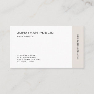 Tarjeta De Visita Elegantes profesionales minimalistas de moda