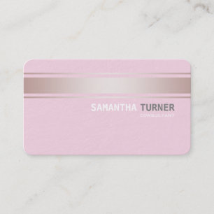 Tarjeta De Visita Elegantes rayas rosadas Personalizado texturado ro