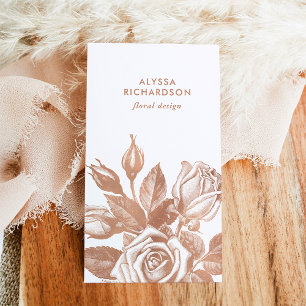 Tarjeta De Visita Elegantes Rosas de té de época