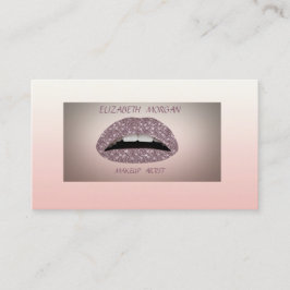 Tarjeta De Visita Elegantes y sofisticados labios Purpurinoso modern