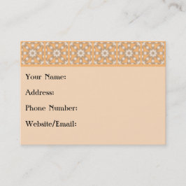 Tarjeta De Visita Elegir cualquier patrón de estrella repetida de co