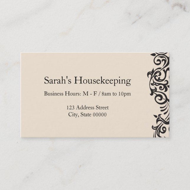 Tarjeta De Visita Elemento de diseño (Anverso)