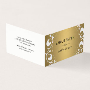 Tarjeta De Visita Elemento elegante / Lujo dorado