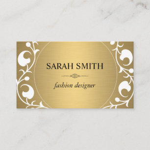 Tarjeta De Visita Elemento elegante / Lujo dorado