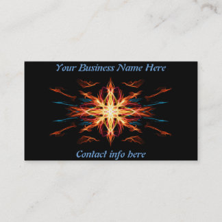 Tarjeta De Visita Elemento enérgico del fuego de la geometría