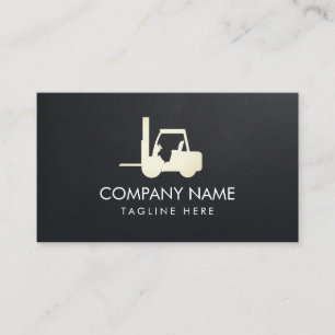 Tarjeta De Visita Elevador de horquilla Glod, Logisitcs - Profesiona