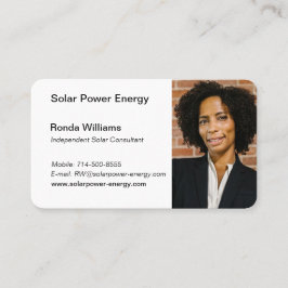 Tarjeta De Visita Elevar su negocio solar con un diseño personalizad