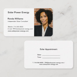 Tarjeta De Visita Elevar su negocio solar con un diseño personalizad