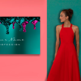 Tarjeta De Visita Elevar tu negocio de belleza con la empilación de 
