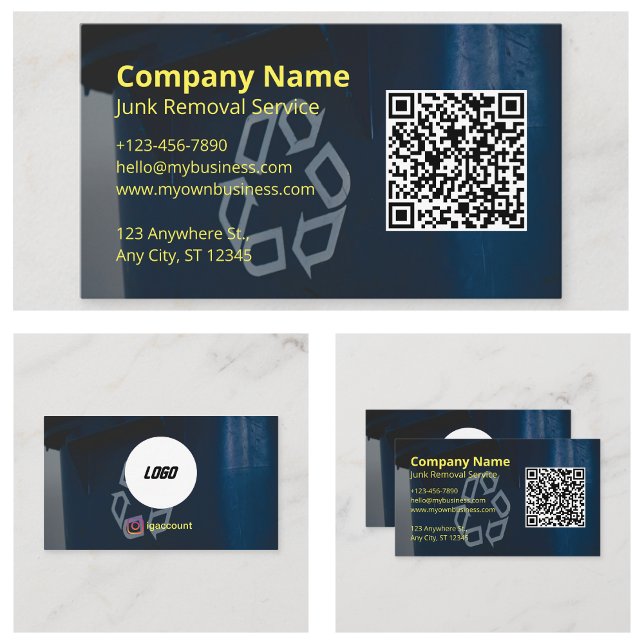 Tarjeta De Visita Eliminación de Basura (Junk Removal Business Card
)