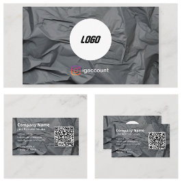 Tarjeta De Visita Eliminación de basura gris