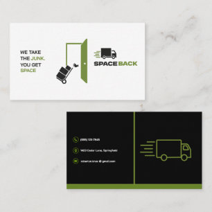 Tarjeta De Visita Eliminación de basura. Transporte Personalizable G