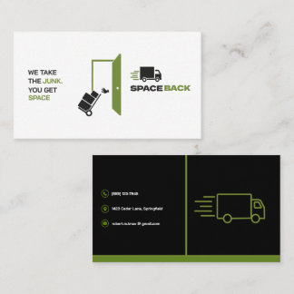 Tarjeta De Visita Eliminación de basura. Transporte Personalizable G