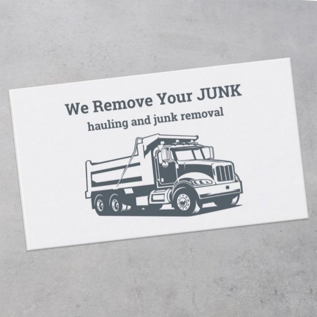 Tarjeta De Visita Eliminación De Carbono Y Junk (Junk Removal Visiting Cards)