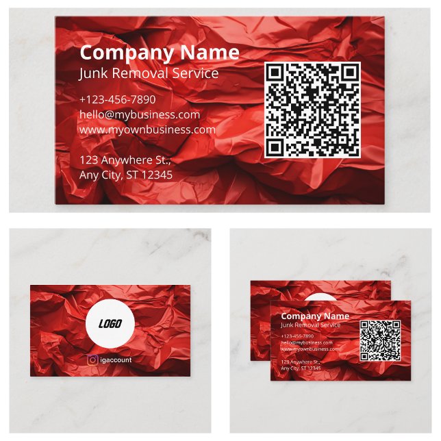 Tarjeta De Visita Eliminación de Desechos (Junk Removal Business Card
)