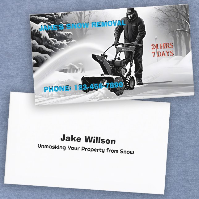 Tarjeta De Visita Eliminación de la nieve (Snow Removal Cards)