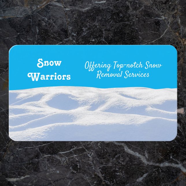 Tarjeta De Visita Eliminación de la nieve (Snow Removal Business Card)