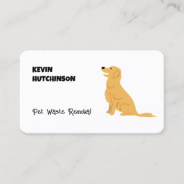 Tarjeta De Visita Eliminación de residuos del mascota