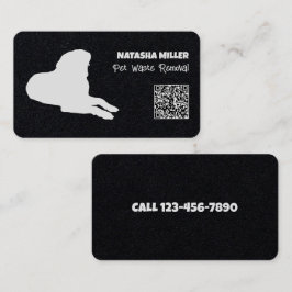 Tarjeta De Visita Eliminación de residuos del mascota QR