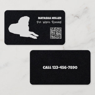 Tarjeta De Visita Eliminación de residuos del mascota QR