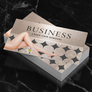 Tarjeta De Visita Eliminación del pelo láser Cuidado de la piel Saló