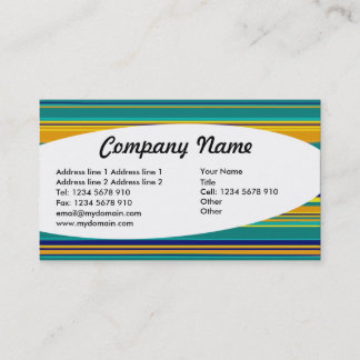 Tarjeta De Visita Eliptical - Bandas de colores