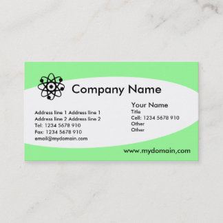 Tarjeta De Visita Eliptical - Mint Green
