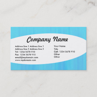 Tarjeta De Visita Eliptical - Textura pintada de azul
