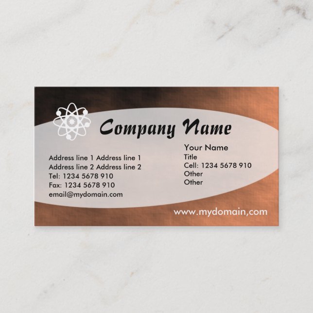 Tarjeta De Visita Eliptical - Tormenta de arena marciana (Anverso)