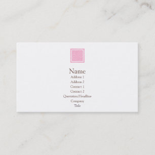 Tarjeta De Visita Elise - rosa