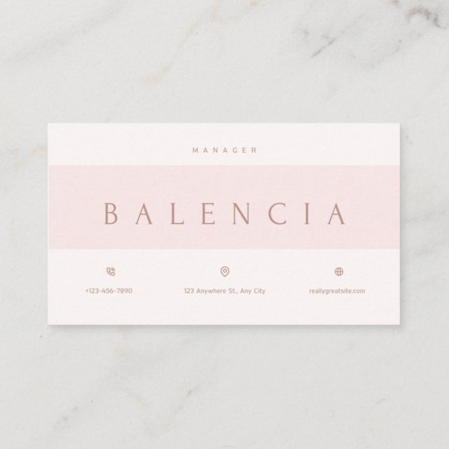 Tarjeta De Visita Elite Beauty & Style Expert (Reverso)