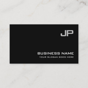 Tarjeta De Visita Elite Design Monogram Plain Luxury Professional