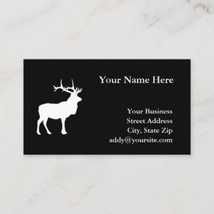 Tarjeta De Visita Elk Silhouette